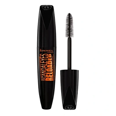 Image of Rimmel London Scandaleyes Reloaded Mascara, Extreme Black 03 Black, 12ml