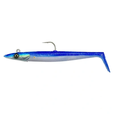 Image of Savage Gear Sandeel V2 Blue Pearl Silver 14cm 33g (2+1) Shad