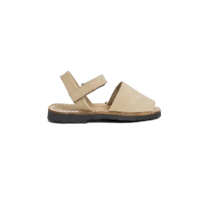 Image of Pisamonas Avarcas Sandals for kids, Size: 3K, Beige Leather