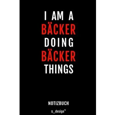 Image of Notizbuch für Bäcker: Originelle Geschenk Idee [120 Seiten kariertes blanko Papier]