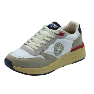 Image of Blauer S5ray02 Men&#039;s Sneakers Beige White, White Beige, 41 EU