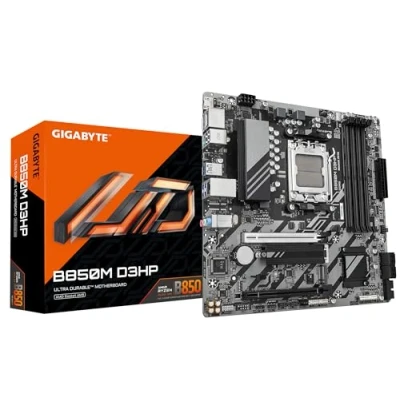 Image of GIGABYTE B850M D3HP Motherboard AMD Ryzen 9000 Series CPUs, 5+2+2 Phases Digital VRM, up to 8200MHz DDR5 (OC), 1xPCIe 5.0 + 4.0 M.2, GbE LAN, USB 3.2 Gen 2