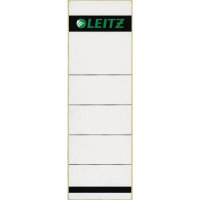 Image of Leitz Self Adhesive Replacement Spine Labels for Standard 80 mm Lever Arch Files, Wide and Short, 61 x 192 mm, Paper, 16420085 Grey/light grey, Pack of 10