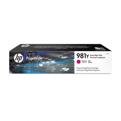 Image of HP PageWide Pro 556dn 981Y (L0R14A) magenta extra high capacity ink cartridge (original HP)