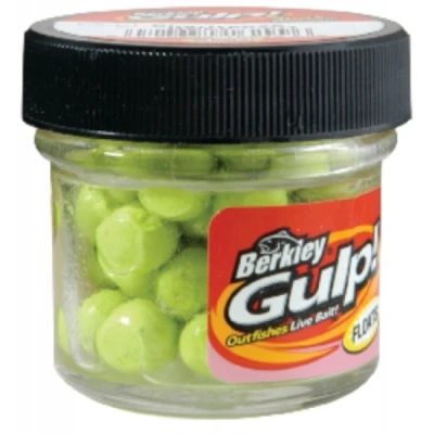 Image of Berkley Gulp! Salmon Eggs Chartreuse (40 pieces) Powerbait