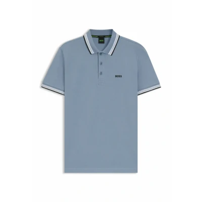 Image of BOSS Paddy Polo shirt, Men&#039;s, Size: XXL, Open blue thirty