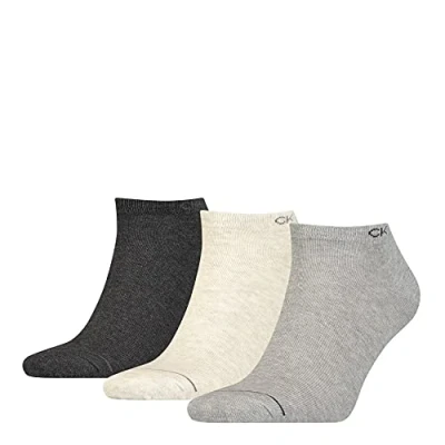 Image of Calvin Klein Underwear MEN Sneaker 3 PACK Socks, Men&#039;s, Size: One Size, Mid grey