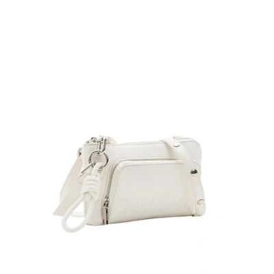 Image of Desigual Women&#039;s Mone_Half Logo 24 L Wallet with Two Flaps, Cream white, 20