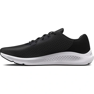 Image of Under Armour Men&#039;s UA Charged Pursuit 3 Running Shoe, Black White, 7 UK