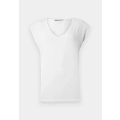 Image of Vero Moda Vmfilli SS Vneck GA NOOS Basic Tshirt, Women&#039;s, Size: Large, Bright white