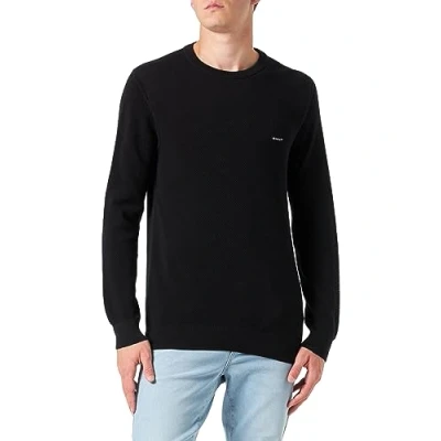 Image of GANT Cneck Jumper, Men&#039;s, Size: XS, Black