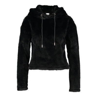 Image of Urban Classics Ladies Short Hoody Hoodie, Women&#039;s, Size: Small, Black