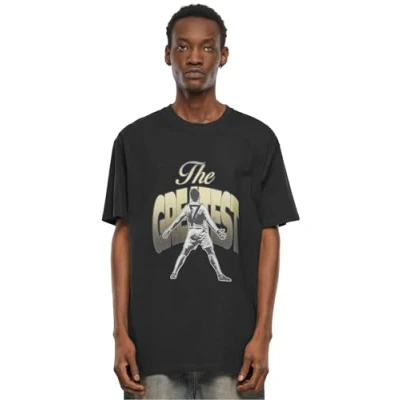 Image of Upscale by Mister Tee Greatest Heavy Print Tshirt, Men&#039;s, Size: Medium, Black