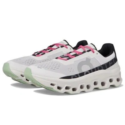 Image of On Cloudmonster Road running shoes Frost black, Men&#039;s, Size: 8, black Polyester