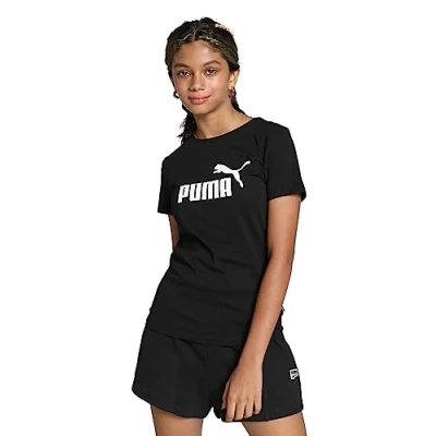 Image of Puma LOGO Unisex Print Tshirt for kids, Size: 3 4y, black
