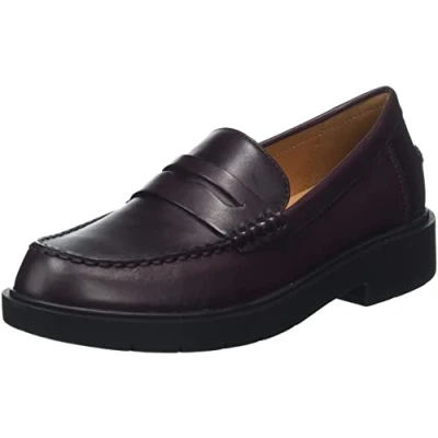 Image of Geox Spherica EC1 Slipons, Women&#039;s, Size: 6, Dark burgundy Leather