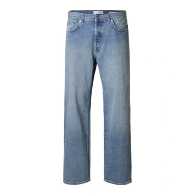 Image of Selected Homme SLH220 Loose KOBE Jeans Tapered Fit, Men&#039;s, Size: 38x32, Blue denim