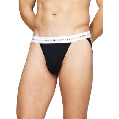 Image of Tommy Hilfiger Jockstrap 3 PACK Briefs, Men&#039;s, Size: XL, Desert sky