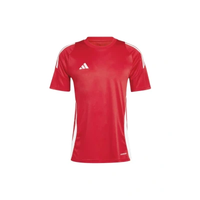 Image of adidas Performance TIRO Sports Tshirt, Men&#039;s, Size: Small, Team power red 2white