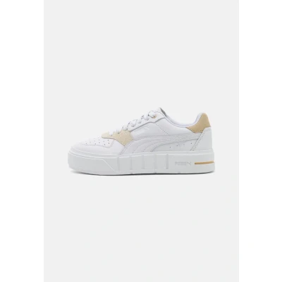 Image of Puma CALI Court Match Trainers, Women&#039;s, Size: 7.5, White/granola Leather