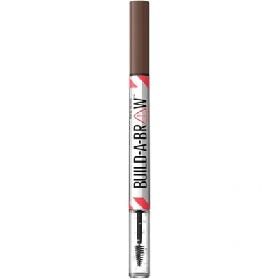 Image of Maybelline Build A Brow 2 Easy Steps Eye Pencil and Gel (Various Shades) Medium Brown