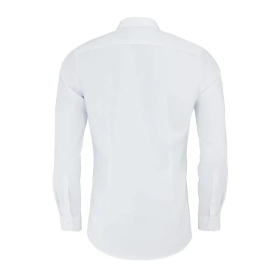 Image of OLYMP Urban Kent Men&#039;s Business Shirt Long Sleeve No.Six Plain Super Slim, Weiã, 40