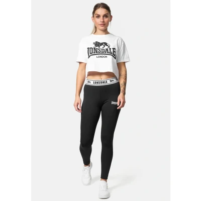 Image of Lonsdale Ballinguile Leggings Trousers, Women&#039;s, Size: XL, Black white