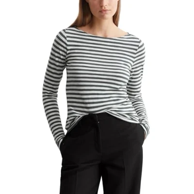 Image of Marc O&#039;Polo BOAT NECK Striped Long sleeved top, Women&#039;s, Size: Small, Multi
