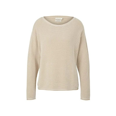 Image of TOM Tailor Jumper, Women&#039;s, Size: XS, Beige bubble structure