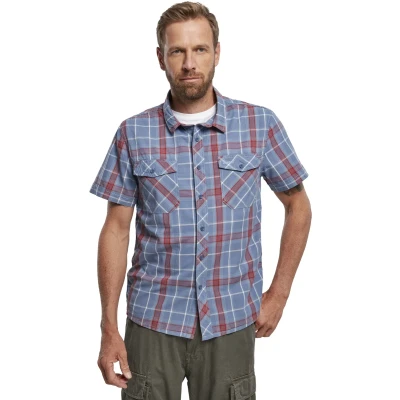 Image of Brandit Men&#039;s Shirt, Red/Blue, XXL