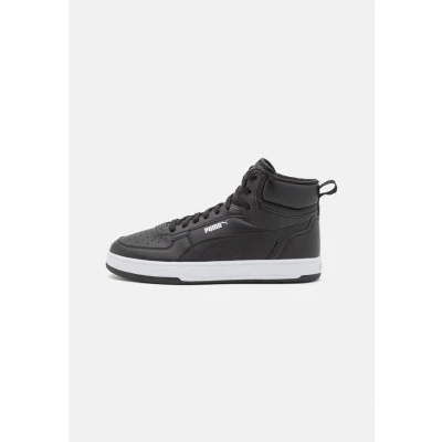 Image of Puma Caven 2.0 MID WTR Hightop trainers, Size: 5, Black/silver/white High quality imitation leather