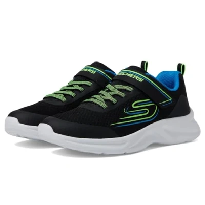 Image of Skechers Performance Dynamatic Trainers for kids, Size: 13K, Black/blue/lime Textile/synthetics