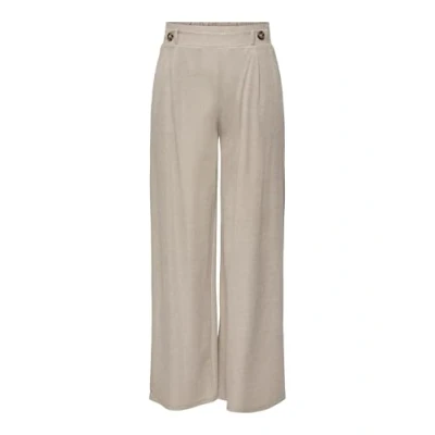 Image of JDY Women&#039;s Birdie Geggo Long Pant JRS Noos Fabric Trousers, Chateau Grey/Detail: Melange, S / 32L
