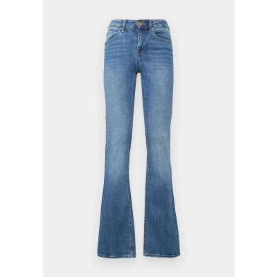 Image of Vero Moda Vmflash Flared Jeans, Women&#039;s, Size: Sx30, Medium blue denim