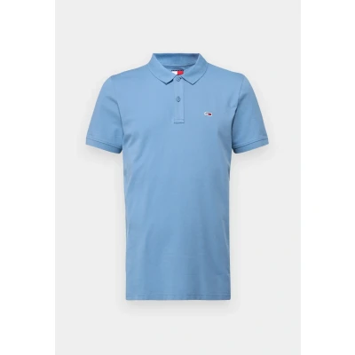 Image of Tommy Jeans Placket Polo shirt, Men&#039;s, Size: 34, Colorado blue