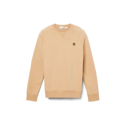 Image of Timberland Exeter River Regular CREW Sweatshirt, Men&#039;s, Size: Small, Light wheat boot