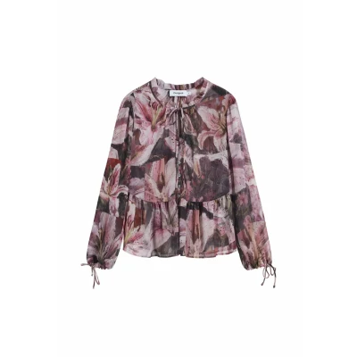 Image of Desigual Flowy Blouse, Women&#039;s, Size: 14, Pink