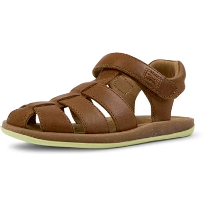 Image of Camper Bicho Unisex Sandals for kids, Size: 7.5K, Cognac Leather
