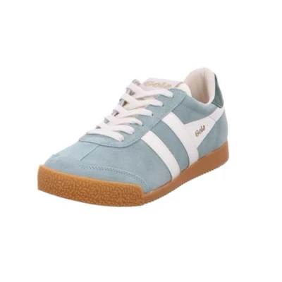 Image of Gola Baskets MODE ELAN Trainers, Women&#039;s, Size: 4, Green mist off white evergreen Leather