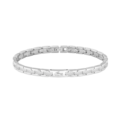 Image of Lacoste Metropole Unisex Bracelet silvercoloured, Size: One Size, Silver coloured