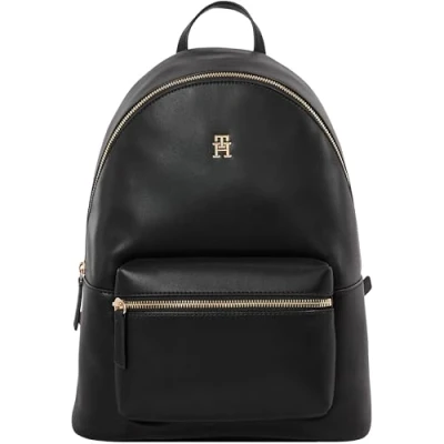 Image of Tommy Hilfiger Logotape Backpack Rucksack, Women&#039;s, Size: One Size, Black