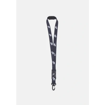Image of Nike Sportswear CLUB Standard Lanyard Unisex Keyring, Size: One Size, Black/white