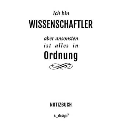 Image of Notizbuch für Wissenschaftler: Originelle Geschenk Idee (120 Seiten liniertes blanko Papier)
