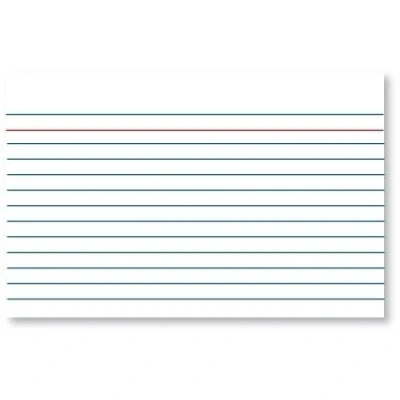 Image of Kangaro lined system cards, 105mm x 148mm (100 pack)