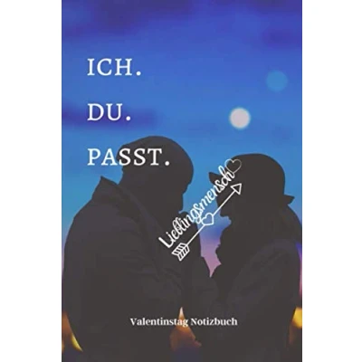 Image of ICH. DU. PASST. LIEBLINGSMENSCH: A5 Notizbuch PUNKTIERT LIEBLINGSMENSCH GESCHENKE PÄRCHEN FREUNDIN FREUNDSCHAFT FREUNDINNENBUCH VALENTINSTAG GESCHENKIDEE PÄRCHENBUCH