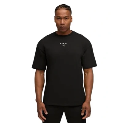 Image of Puma Hyrox Lifestyle Print Tshirt, Men&#039;s, Size: Small, Black