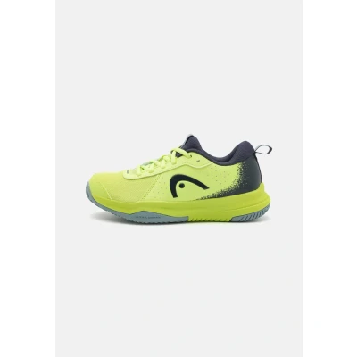 Image of Head Sprint Court 4.0 Junior Unisex Multicourt tennis shoes, Size: 5, Lime/navy shoes