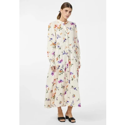 Image of YAS Yasasina LONG Shirt dress Day multicoloured, Women&#039;s, Size: 6, Multi coloured