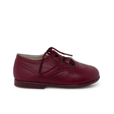 Image of Pisamonas Inglesito Baby shoes for kids, Size: 7K, Burdeos Leather