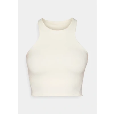 Image of The North Face Refina Longline BRA Medium support sports bra, Women&#039;s, Size: 16, White dune
